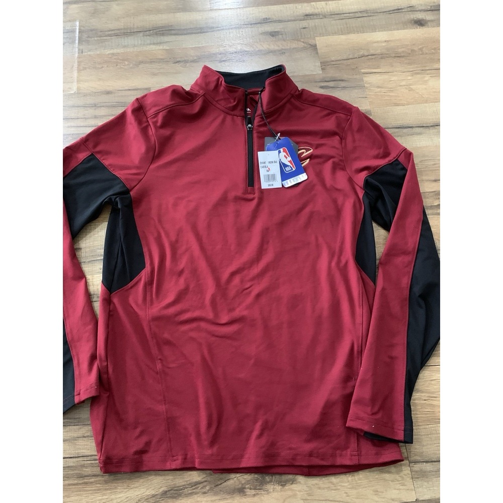 Antigua NBA Cleveland Cavaliers Aspect QZ Pullover Mens Athletic Zip Small New!